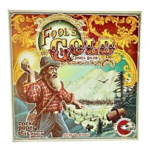 Fool's Gold Board Game Rock Paper Scissors & Passport Games 2014 Open Box New